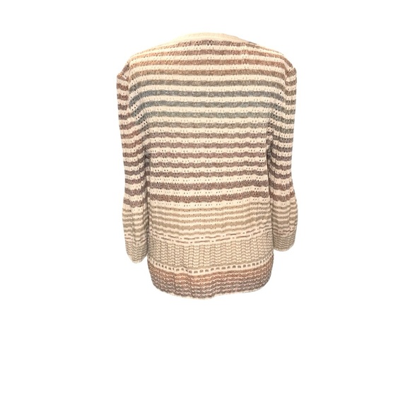 St. John Sport Striped Cardigan - Picture 3 of 4